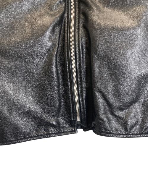 VANSON（バンソン）VANSON (バンソン) シングルライダースジャケット ブラック サイズ:44の古着・服飾アイテム