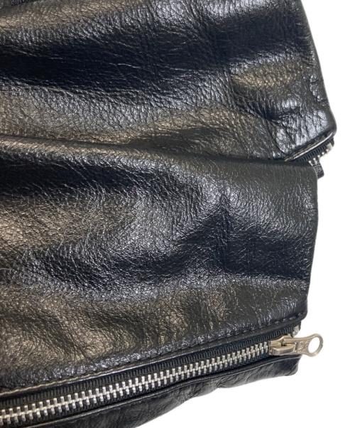 VANSON（バンソン）VANSON (バンソン) シングルライダースジャケット ブラック サイズ:44の古着・服飾アイテム