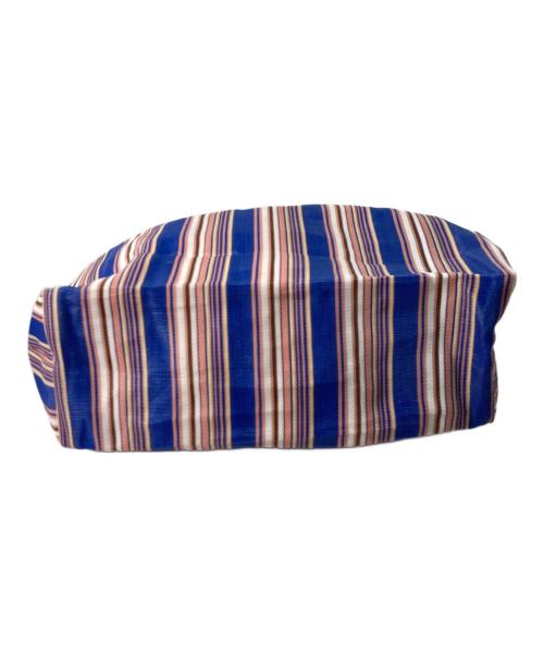 MARNI（マルニ）MARNI (マルニ) トライプ トートバッグ ブルーの古着・服飾アイテム