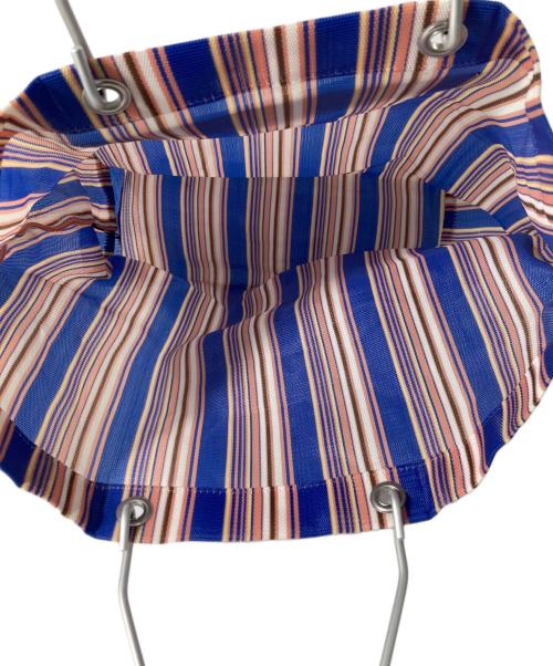 MARNI（マルニ）MARNI (マルニ) トライプ トートバッグ ブルーの古着・服飾アイテム