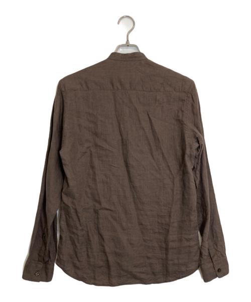 Massimo d Augusto（マッシモダウグスト）Massimo d Augusto (マッシモダウグスト) リネンカットソー ブラウン サイズ:Sの古着・服飾アイテム