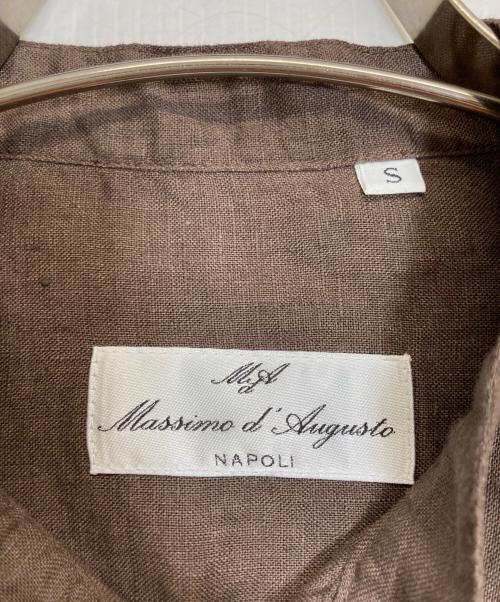 Massimo d Augusto（マッシモダウグスト）Massimo d Augusto (マッシモダウグスト) リネンカットソー ブラウン サイズ:Sの古着・服飾アイテム