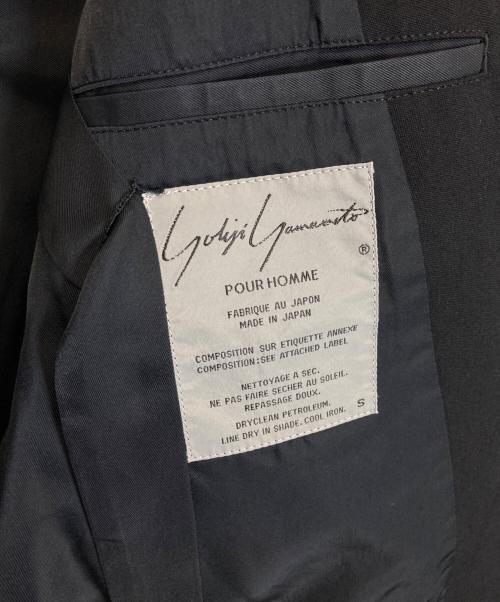 Yohji Yamamoto pour homme（ヨウジヤマモト プールオム）Yohji Yamamoto pour homme (ヨウジヤマモト プールオム) ウールダブルジャケット ブラック サイズ:Sの古着・服飾アイテム