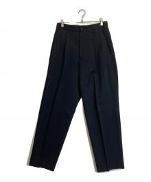 Yohji Yamamoto pour homme（ヨウジヤマモト プールオム）の古着「2タックスラックス」｜ブラック