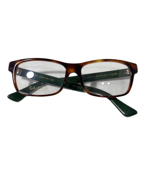 GUCCI（グッチ）GUCCI (グッチ) 眼鏡 グリーン サイズ:57□17-150の古着・服飾アイテム