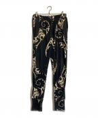 DRIES VAN NOTENドリスヴァンノッテン）の古着「総柄スウェットパンツ」｜ブラック