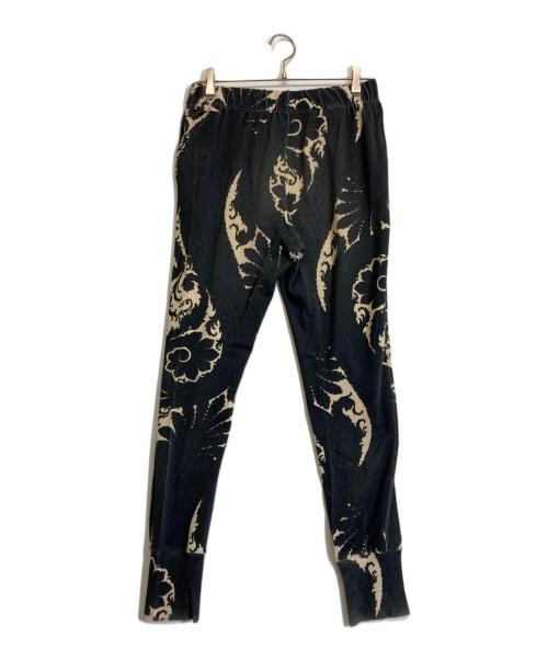 DRIES VAN NOTEN（ドリスヴァンノッテン）DRIES VAN NOTEN (ドリスヴァンノッテン) 総柄スウェットパンツ ブラック サイズ:Sの古着・服飾アイテム