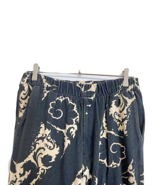DRIES VAN NOTEN（ドリスヴァンノッテン）DRIES VAN NOTEN (ドリスヴァンノッテン) 総柄スウェットパンツ ブラック サイズ:Sの古着・服飾アイテム