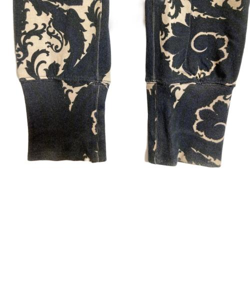 DRIES VAN NOTEN（ドリスヴァンノッテン）DRIES VAN NOTEN (ドリスヴァンノッテン) 総柄スウェットパンツ ブラック サイズ:Sの古着・服飾アイテム