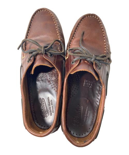 PARABOOT（パラブーツ）PARABOOT (パラブーツ) デッキシューズ ブラウン サイズ:7の古着・服飾アイテム
