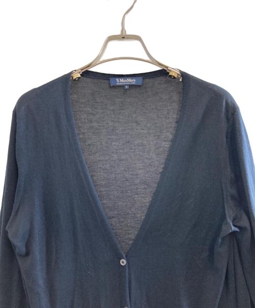 'S Max Mara（エスマックスマーラ）'S Max Mara (エスマックスマーラ) ロングニットカーディガン ブラック サイズ:Lの古着・服飾アイテム