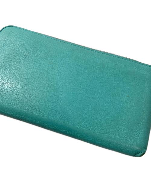 TIFFANY & Co.（ティファニー）Tiffany & Co. (ティファニー) 長財布 スカイブルーの古着・服飾アイテム