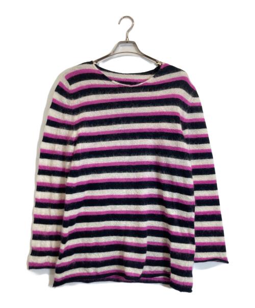MARNI（マルニ）MARNI (マルニ) ボーダーニット パープル サイズ:44の古着・服飾アイテム