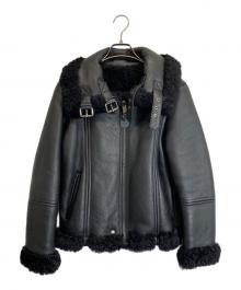DIESEL（ディーゼル）の古着「ラムレザージャケット」｜ブラック
