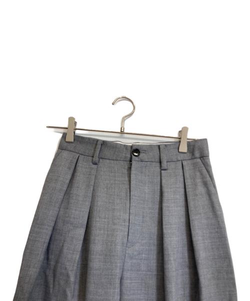 LE CIEL BLEU（ルシェルブルー）LE CIEL BLEU (ルシェルブルー) タックパンツ グレー サイズ:３４の古着・服飾アイテム