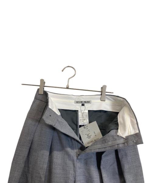 LE CIEL BLEU（ルシェルブルー）LE CIEL BLEU (ルシェルブルー) タックパンツ グレー サイズ:３４の古着・服飾アイテム