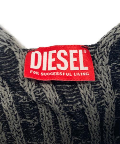 DIESEL（ディーゼル）DIESEL (ディーゼル) ロゴニットビスチェ グレー サイズ:Mの古着・服飾アイテム