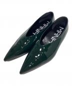 MANAマナ）の古着「エナメルパンプス」｜グリーン