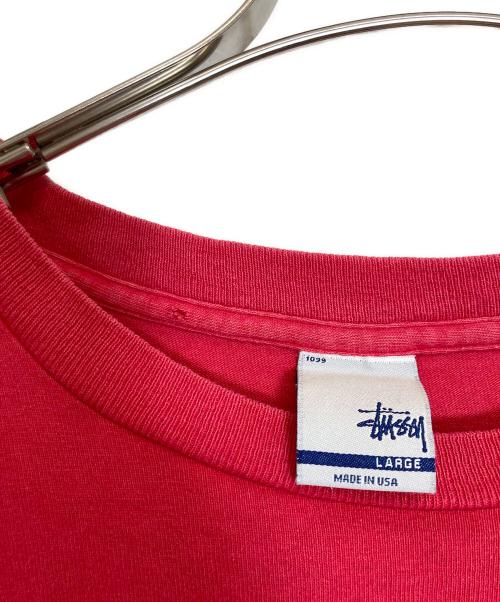 stussy（ステューシー）stussy (ステューシー) Tシャツ レッド サイズ:Lの古着・服飾アイテム