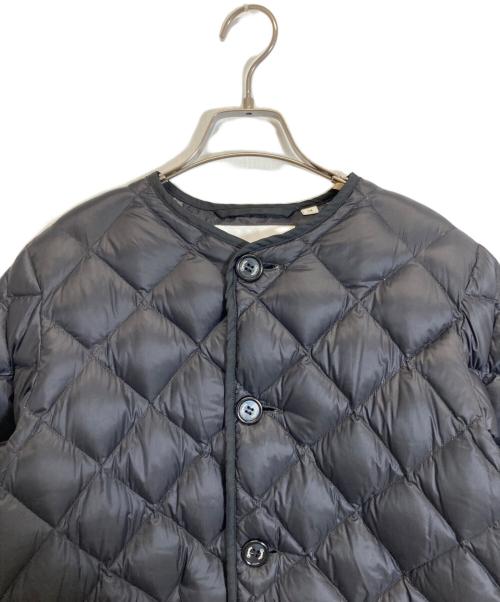 Gymphlex（ジムフレックス）Gymphlex (ジムフレックス) ハンドキルトダウン ノーカラーコート ブラック サイズ:14の古着・服飾アイテム