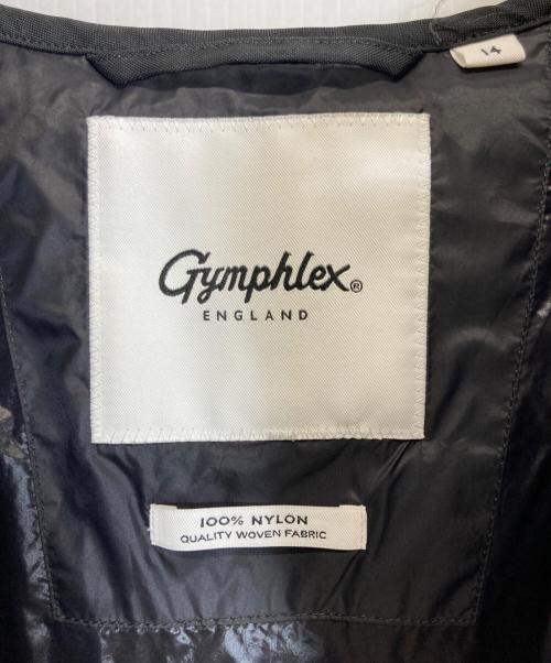 Gymphlex（ジムフレックス）Gymphlex (ジムフレックス) ハンドキルトダウン ノーカラーコート ブラック サイズ:14の古着・服飾アイテム
