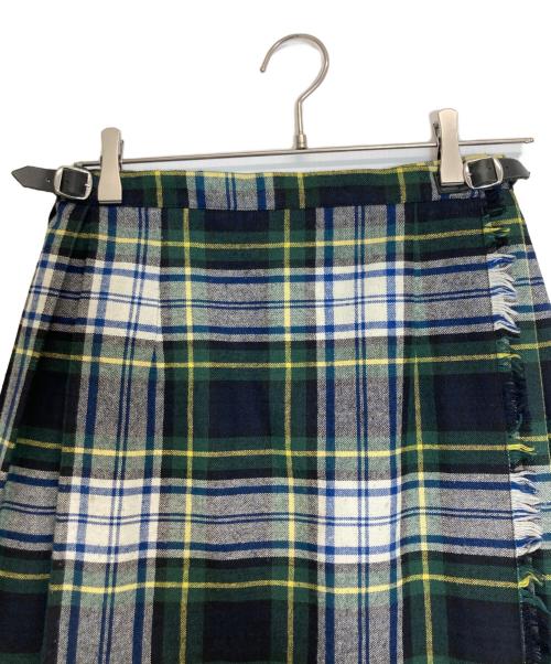O'NEIL OF DUBLIN（オニールオブダブリン）O'NEIL OF DUBLIN (オニールオブダブリン) キルトスカート グリーン サイズ:38の古着・服飾アイテム