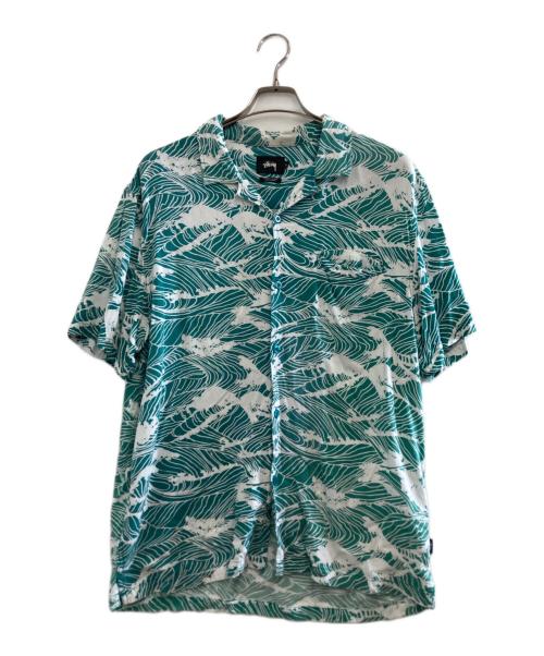 stussy（ステューシー）stussy (ステューシー) アロハシャツ グリーン サイズ:Lの古着・服飾アイテム