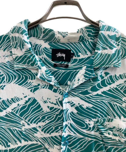 stussy（ステューシー）stussy (ステューシー) アロハシャツ グリーン サイズ:Lの古着・服飾アイテム