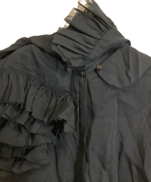 shirocon（シロコン）shirocon (シロコン) yori (ヨリ) ブラウス ネイビー サイズ:36の古着・服飾アイテム
