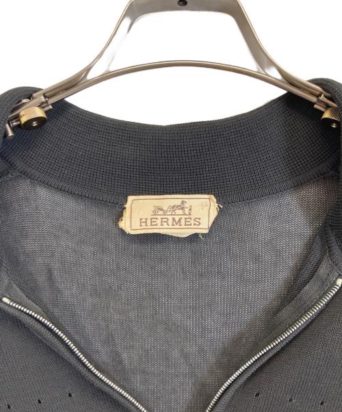HERMES（エルメス）HERMES (エルメス) ハーフジップシャツ ブラック サイズ:Sの古着・服飾アイテム
