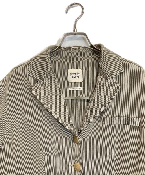 HERMES（エルメス）HERMES (エルメス) 5ボタンジャケット ベージュ サイズ:44の古着・服飾アイテム