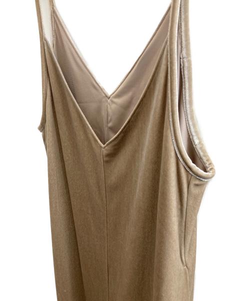 ANAYI（アナイ）ANAYI (アナイ) ベロアキャミソールワンピース　10241714550 ブラウン サイズ:38の古着・服飾アイテム