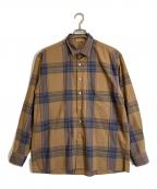 AURALEEオーラリー）の古着「SUPER LIGHT WOOL CHECK SHIRTS」｜ブラウン