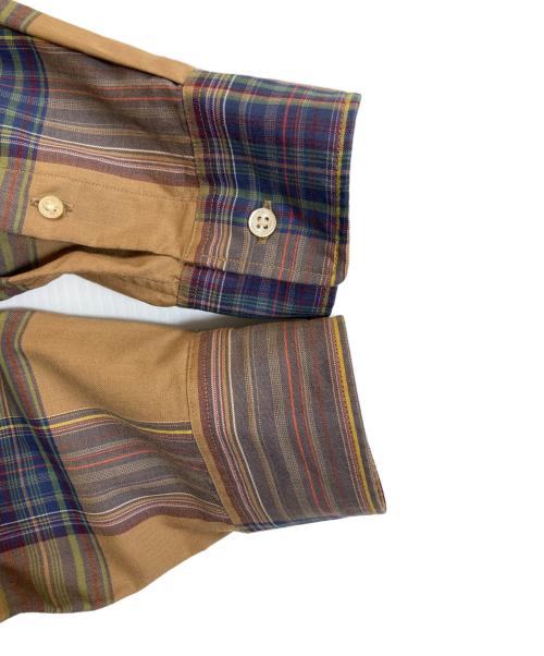 AURALEE（オーラリー）AURALEE (オーラリー) SUPER LIGHT WOOL CHECK SHIRTS ブラウン サイズ:4の古着・服飾アイテム