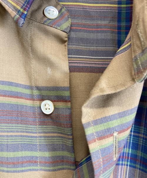 AURALEE（オーラリー）AURALEE (オーラリー) SUPER LIGHT WOOL CHECK SHIRTS ブラウン サイズ:4の古着・服飾アイテム