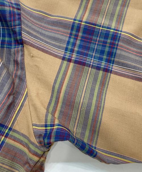 AURALEE（オーラリー）AURALEE (オーラリー) SUPER LIGHT WOOL CHECK SHIRTS ブラウン サイズ:4の古着・服飾アイテム