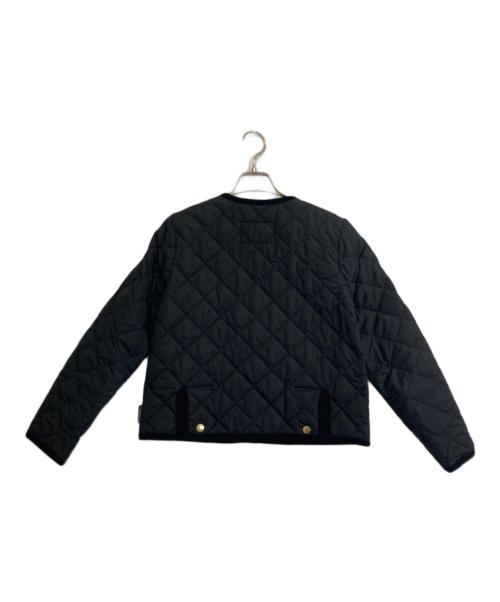 Traditional Weatherwear（トラディショナルウェザーウェア）Traditional Weatherwear (トラディショナルウェザーウェア) ノーカラーキルティングジャケット ブラック サイズ:32の古着・服飾アイテム