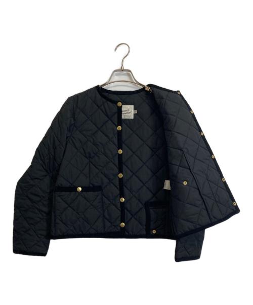 Traditional Weatherwear（トラディショナルウェザーウェア）Traditional Weatherwear (トラディショナルウェザーウェア) ノーカラーキルティングジャケット ブラック サイズ:32の古着・服飾アイテム