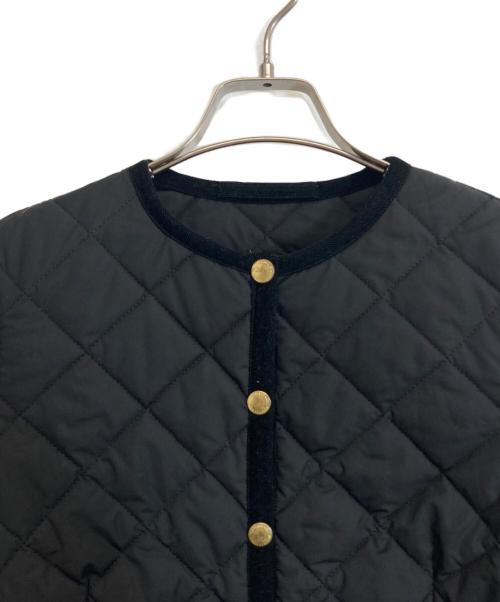 Traditional Weatherwear（トラディショナルウェザーウェア）Traditional Weatherwear (トラディショナルウェザーウェア) ノーカラーキルティングジャケット ブラック サイズ:32の古着・服飾アイテム