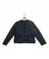 Traditional Weatherwear（トラディショナルウェザーウェア）の古着「ノーカラーキルティングジャケット」｜ブラック