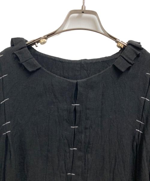 onomatopee（オノマトペ）onomatopee (オノマトペ) リネンワンピース ブラック サイズ:FREEの古着・服飾アイテム