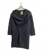 Yohji Yamamoto FEMMEヨウジヤマモトファム）の古着「ウールコート」｜ブラック