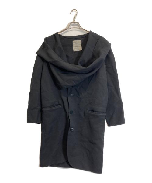 Yohji Yamamoto FEMME（ヨウジヤマモトファム）YOHJI YAMAMOTO FEMME (ヨウジヤマモトファム) ウールコート ブラック サイズ:Mの古着・服飾アイテム