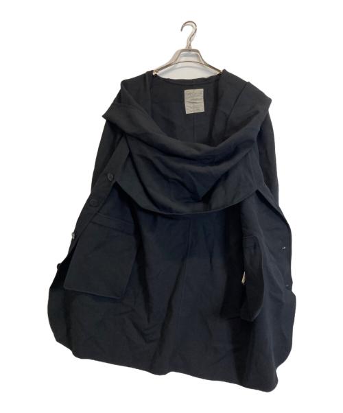 Yohji Yamamoto FEMME（ヨウジヤマモトファム）YOHJI YAMAMOTO FEMME (ヨウジヤマモトファム) ウールコート ブラック サイズ:Mの古着・服飾アイテム