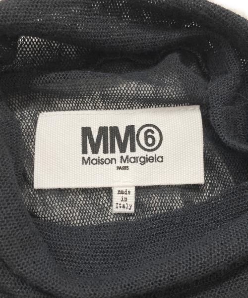 MM6 Maison Margiela（エムエムシックスメゾンマルジェラ）MM6 Maison Margiela (エムエムシックスメゾンマルジェラ) Logo Printed High Neck Top ブラック サイズ:Sの古着・服飾アイテム