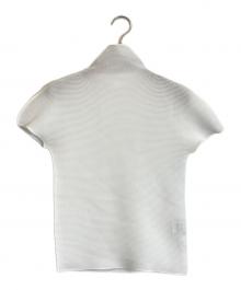 ISSEY MIYAKE me（イッセイ ミヤケ ミー）の古着「ハイネックカットソー」｜ホワイト