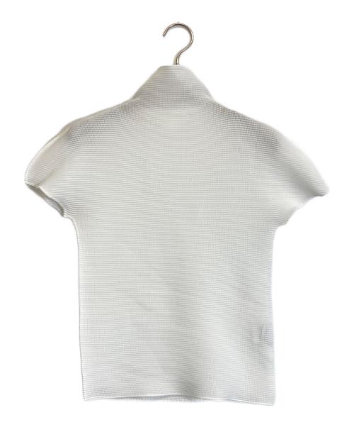 ISSEY MIYAKE me（イッセイ ミヤケ ミー）ISSEY MIYAKE ME (イッセイ ミヤケ ミー) ハイネックカットソー ホワイト サイズ:表記なしの古着・服飾アイテム