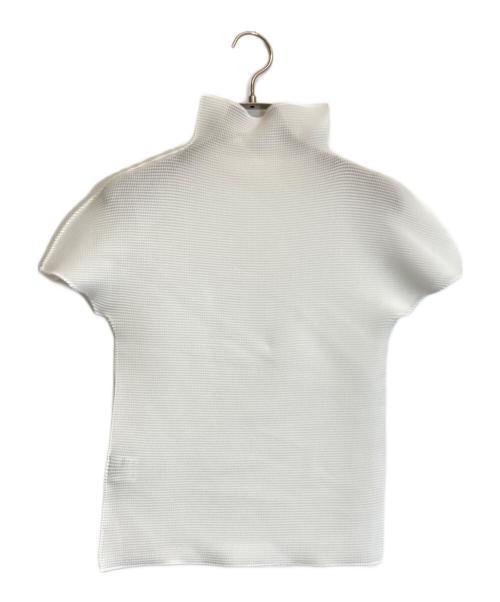 ISSEY MIYAKE me（イッセイ ミヤケ ミー）ISSEY MIYAKE ME (イッセイ ミヤケ ミー) ハイネックカットソー ホワイト サイズ:表記なしの古着・服飾アイテム