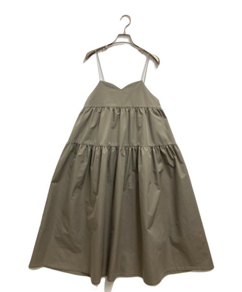 UNMINOU（アンミヌ）UNMINOU (アンミヌ) ノースリーブ・キャミソールワンピース　EF−03614 カーキ サイズ:Fの古着・服飾アイテム