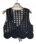 LE CIEL BLEU (ルシェルブルー) Hand-Crocheted Lace Vest ブラック サイズ:S：8000円